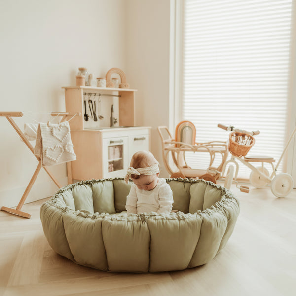 Coco Bloom Baby Nest and Playmat (Meadow Green)-PRE ORDER END OF APRIL