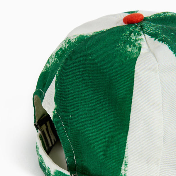 Inácio Green Stripes Cotton Cap (Blaze)