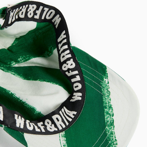 Inácio Green Stripes Cotton Cap (Blaze)