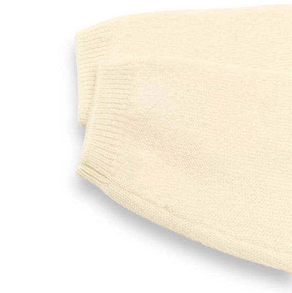 Maeve Premium Cashmere Wrap Footed Babygrow (Ivory)