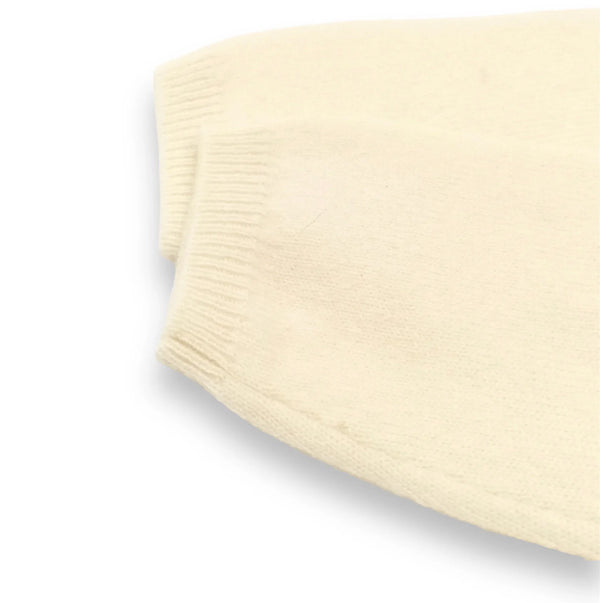 Maeve Premium Cashmere Wrap Footed Babygrow (Ivory)