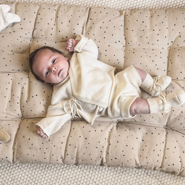 Premium Cashmere Top and Bloomer Set (Ivory)