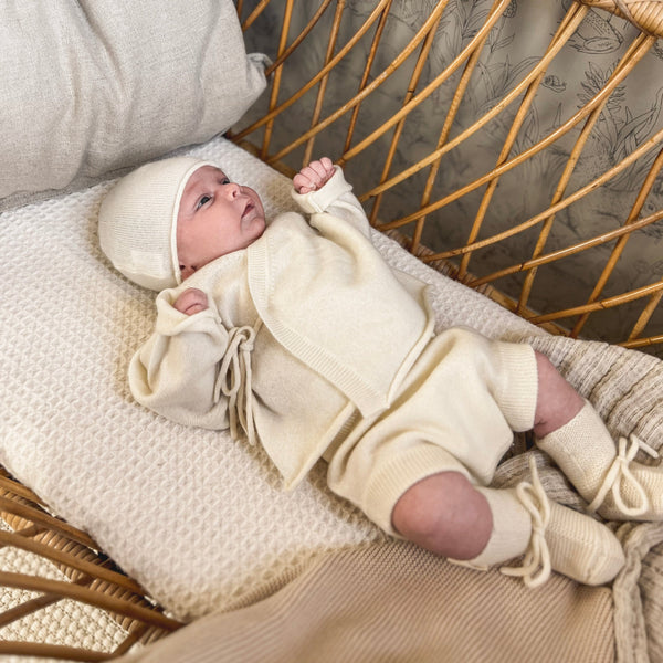 Premium Cashmere Top and Bloomer Set (Ivory)