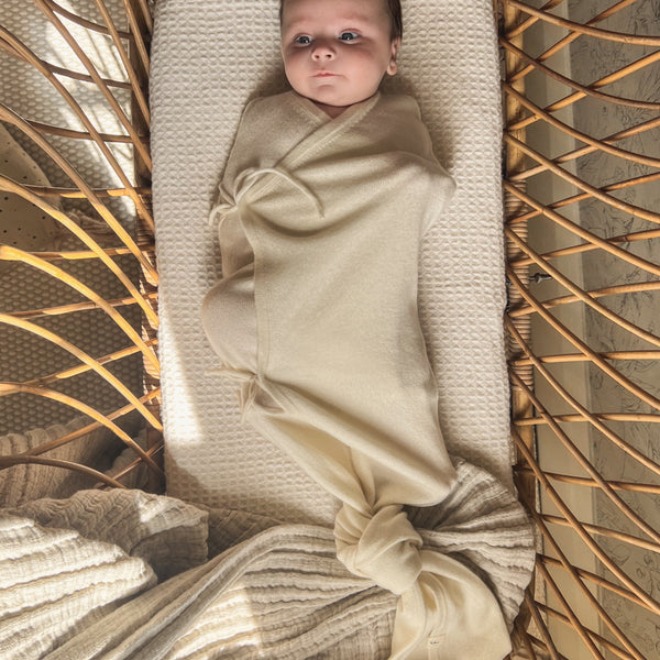 Maxim Premium Cashmere Baby Swaddle (Ivory)