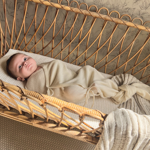 Maxim Premium Cashmere Baby Swaddle (Ivory)