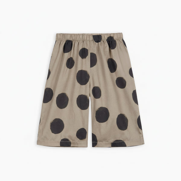 Jinbei Polk Dot Kimono Shirt and Shorts Set (Polka Black)
