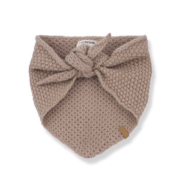 Julia Merino Wool Kerchief Baby Bib (Rose)