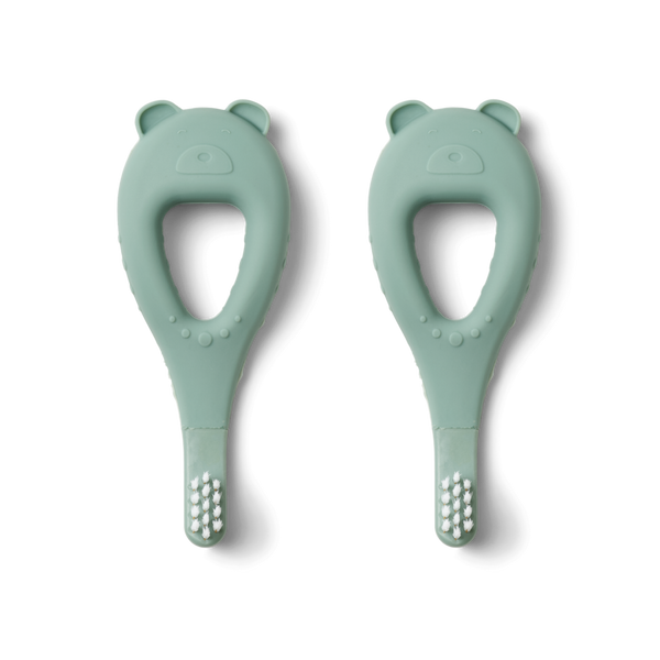 Janelle Bear Shaped Toothbrush Pack of 2 (Peppermint)