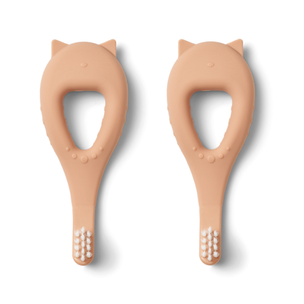 Janelle Bear Shaped Toothbrush Pack of 2 (Tuscany Rose)