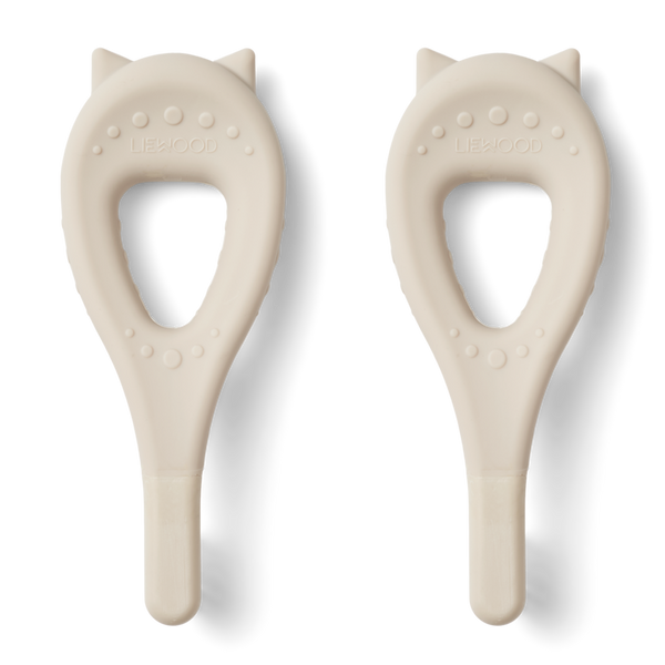 Janelle Bear Shaped Toothbrush Pack of 2 (Sandy)