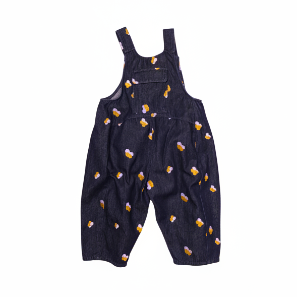 Kai Oversized Embroidered Denim Cotton Dungarees