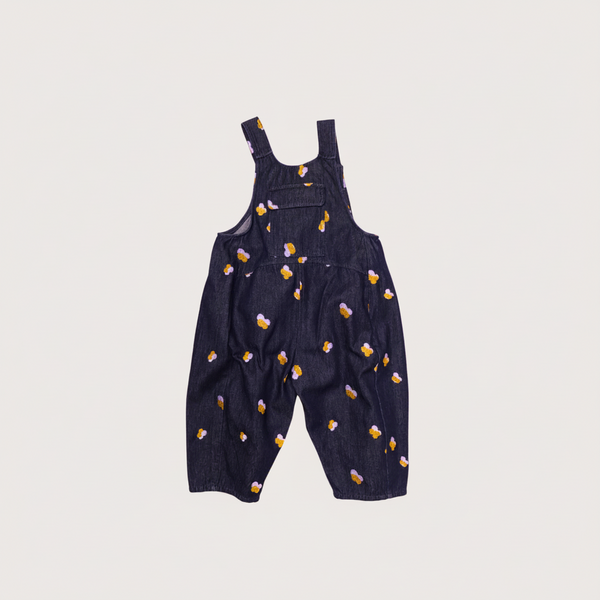 Kai Oversized Embroidered Denim Cotton Dungarees