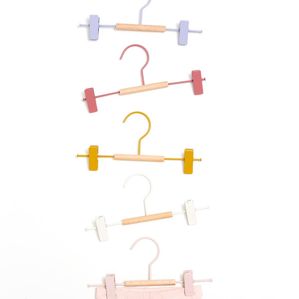 Kids Coated Wire Clip Hangers Set of 5 (Summer)