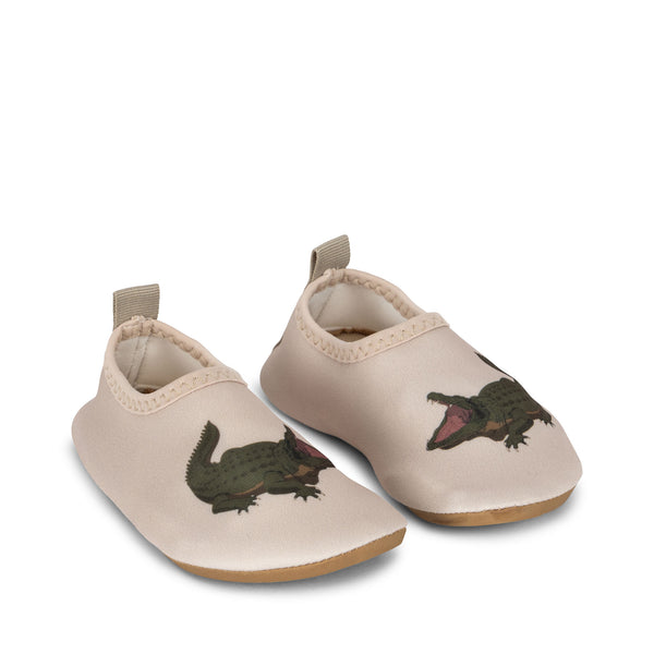 Aster Crocodile Print Swim Shoes