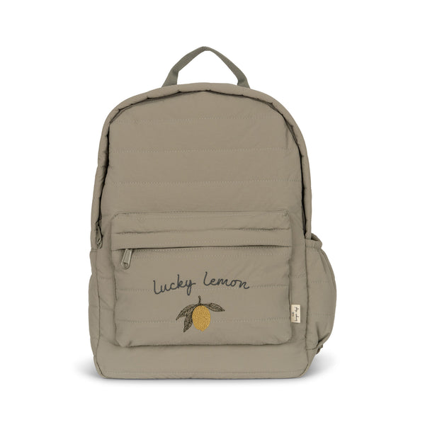 Juno 'Lucky Lemon' Embroidered Quilted Backpack