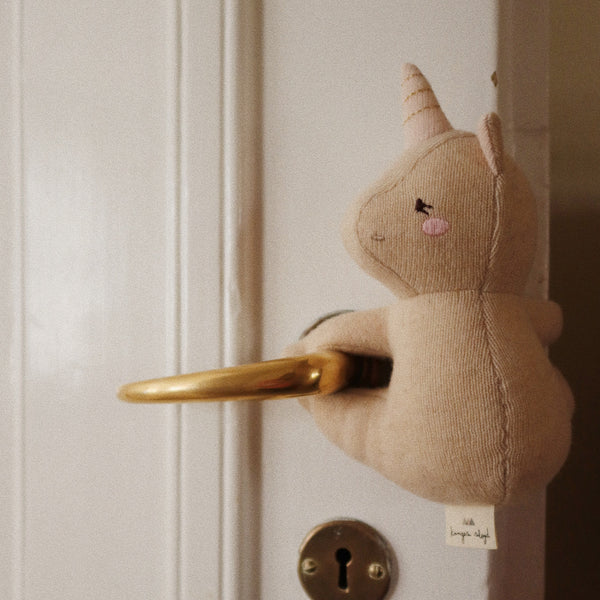 Knitted Unicorn Door Stopper