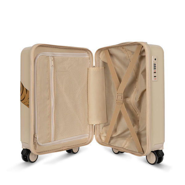 Tiger Print Hard Case Travel Suitcase