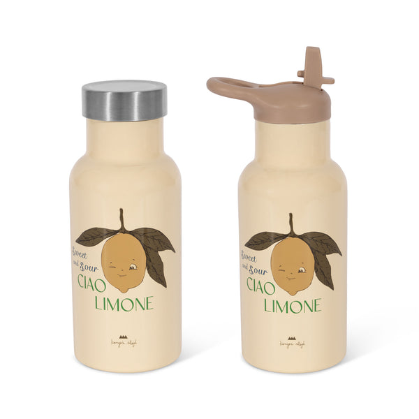 Ciao Limone Thermo Bottle with Screw Top Lids and Straw
