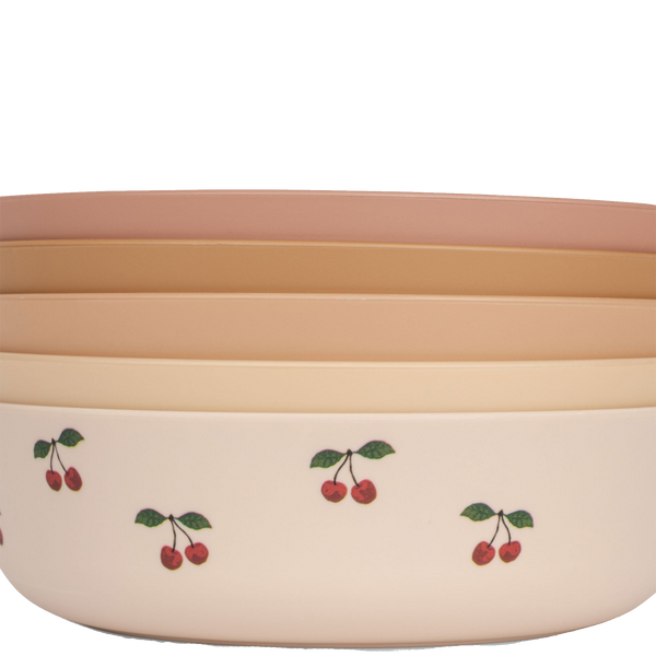 Cherry Print Bowls Pack of 5