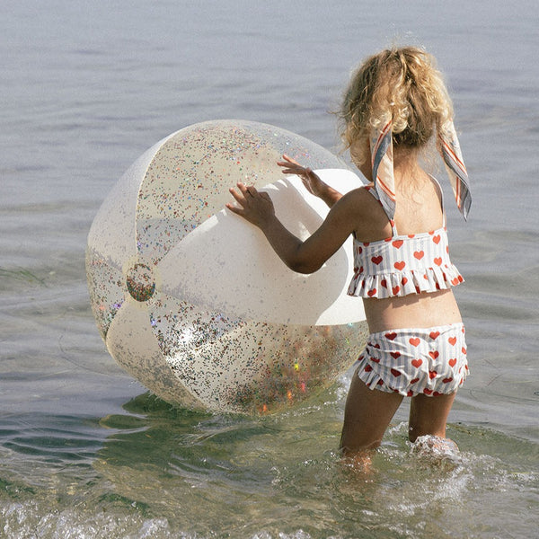 Cream Confetti Large Inflatable Beach Ball