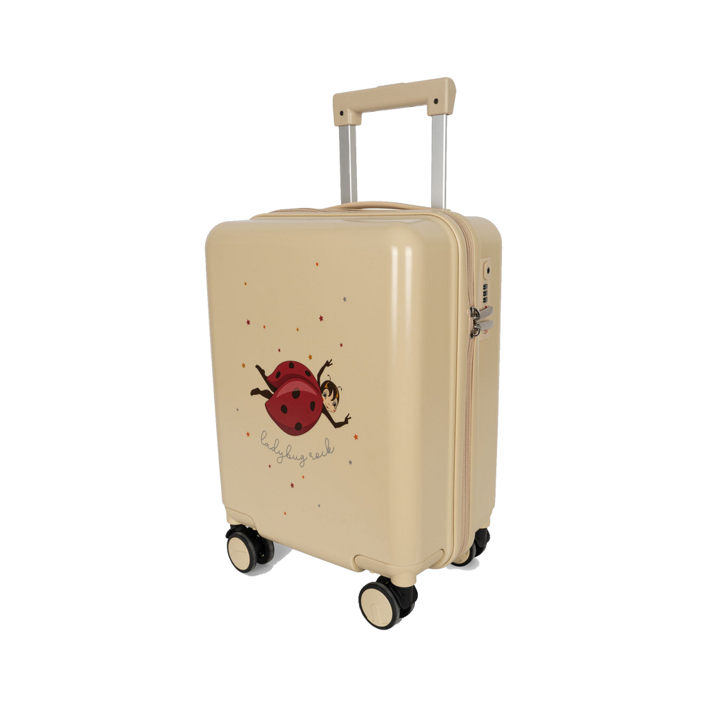 Ladybug Print Travel Suitcase