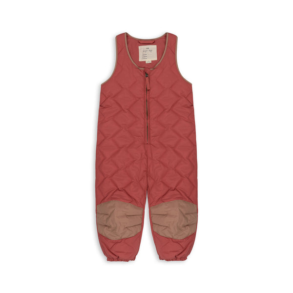 Pace Teddy Lined Quilted Waterproof Overalls (Mineral Red)