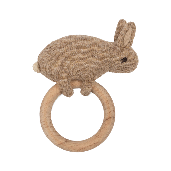 Knitted Bunny Teething Ring