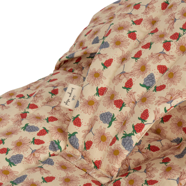 Quilted Cotton Doll Bouncer (Berry Print)