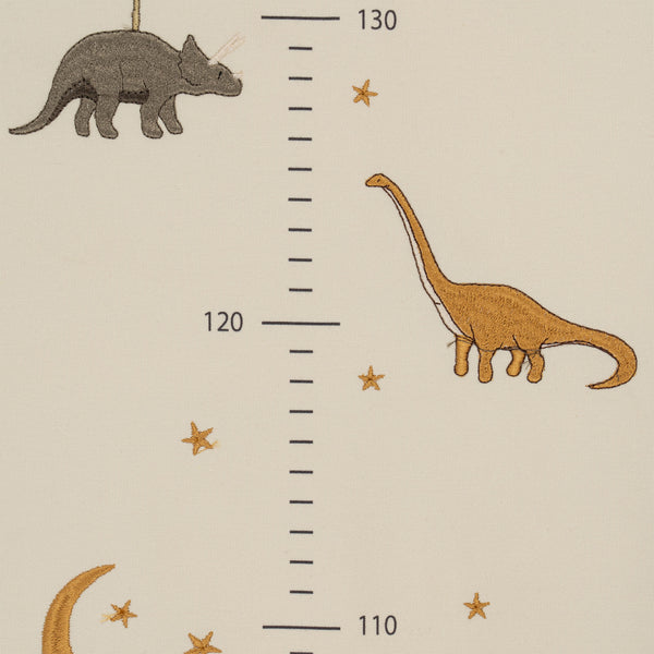 Dinosaur Embroidered 'How Tall Am I Now' Height Wall Chart with Ages