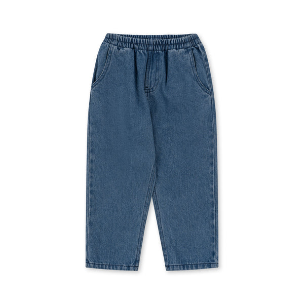 Magot Mid-Blue Cotton Denim Pants