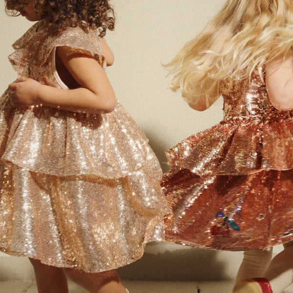 Starla Tiered Sequin Party Dress