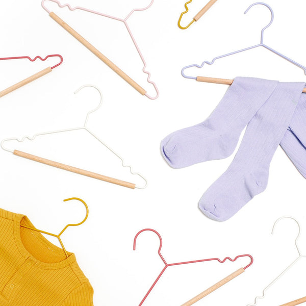 Kids Coated Wire Top Hangers Set of 10 (Summer)