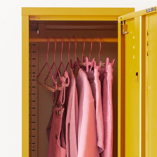 Kids Coated Wire Clip Hangers Set of 5 (Berry)