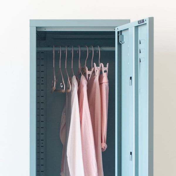 Kids Coated Wire Clip Hangers Set of 5 (Blush)