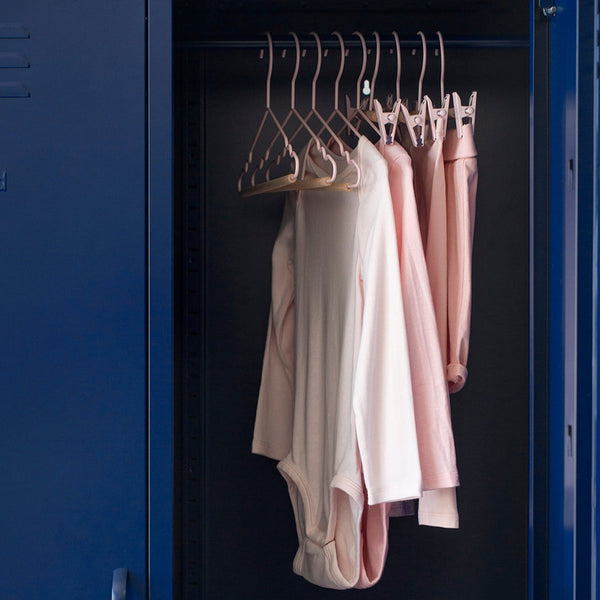 Kids Coated Wire Top Hangers Set of 10 (Blush)