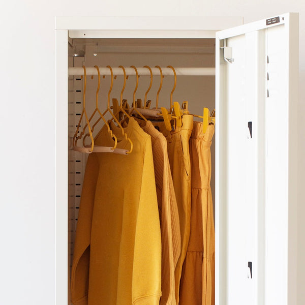 Kids Coated Wire Top Hangers Set of 10 (Mustard)