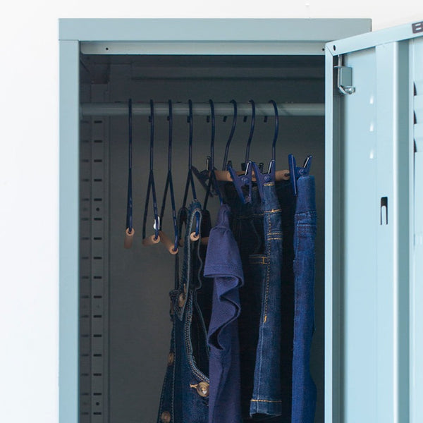 Kids Coated Wire Top Hangers Set of 10 (Navy)