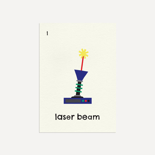 L for Laserbeam- Alphabet Art Print