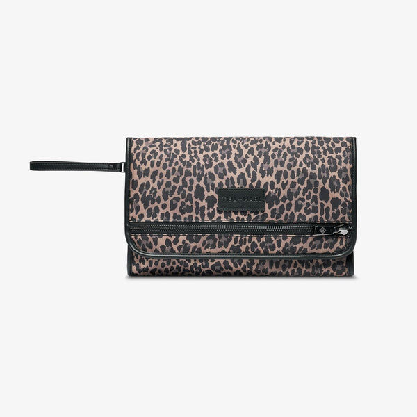 Etta Fold-Away Changing Mat Clutch (Leopard)