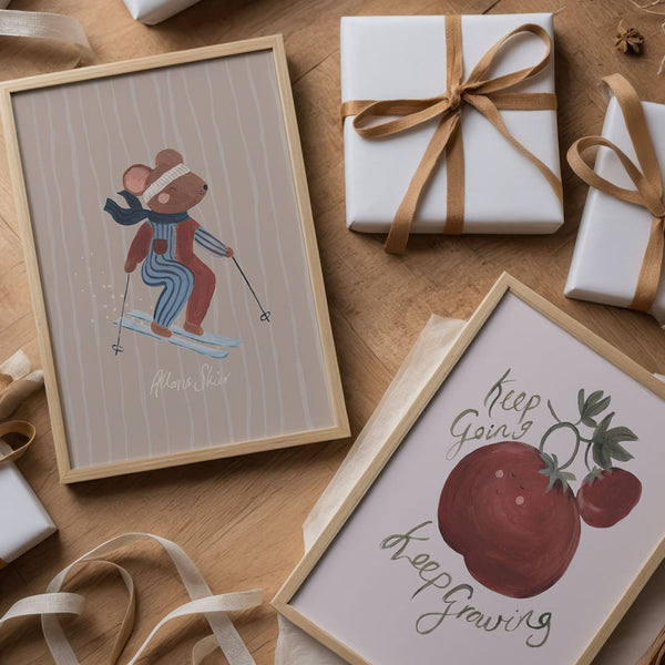 Hit the Slopes Mouse Art Print