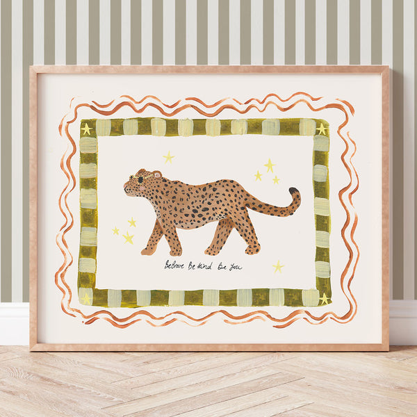 Be Brave, Be Kind, Be You Jaguar Art Print