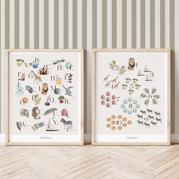 Count With Me Numbers Art Print