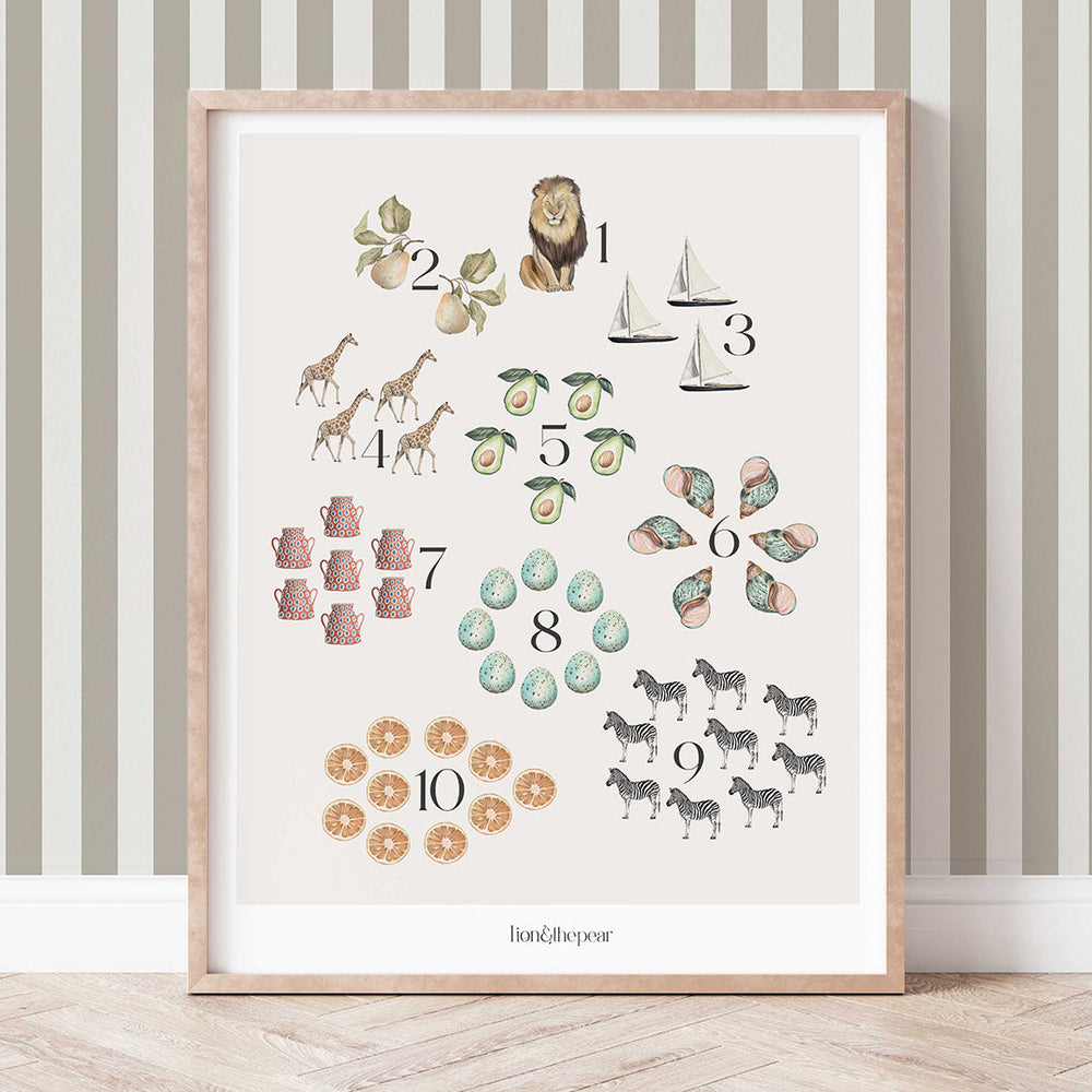 Alphabet' Hand Painted Art Print - Yaya Studio