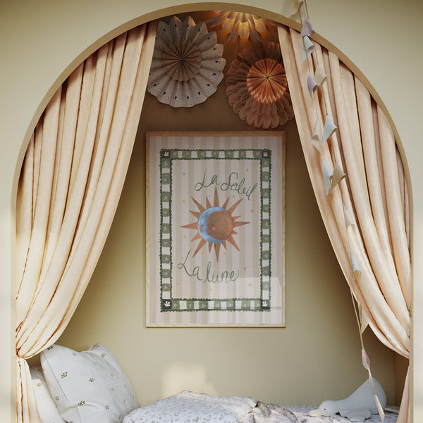 La Soleil & La Lune Art Print