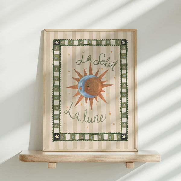 La Soleil & La Lune Art Print
