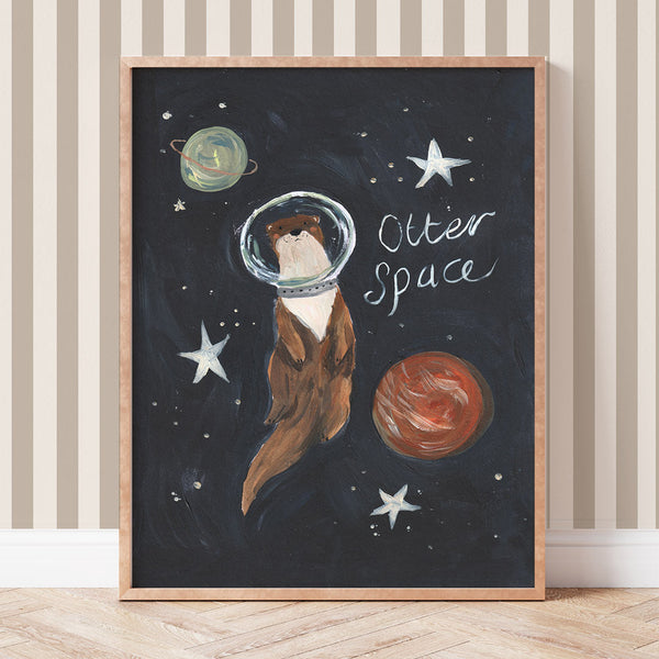 Otter Space Art Print