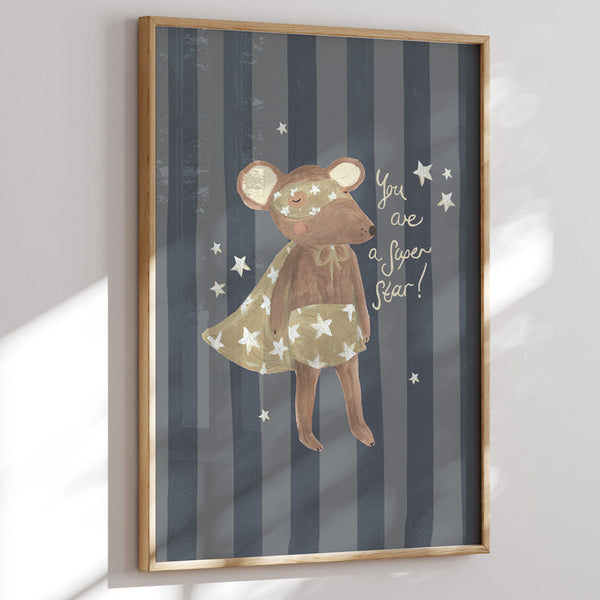Superstar Mouse Art Print