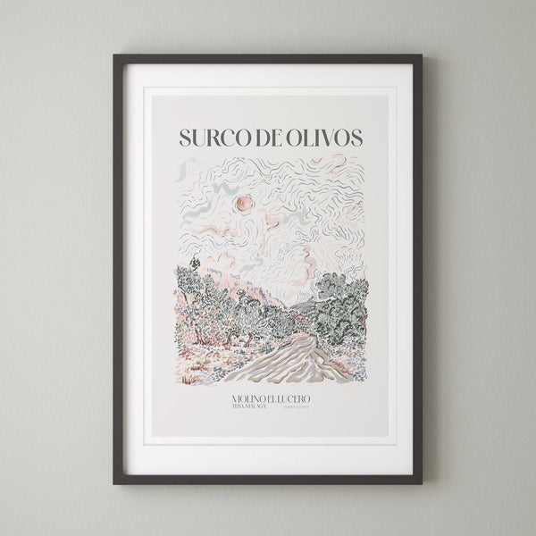 Surco De Olivos Art Print