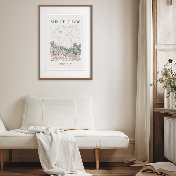 Surco De Olivos Art Print