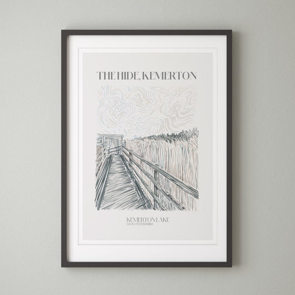 The Hide Kemmerton Lakes Art Print